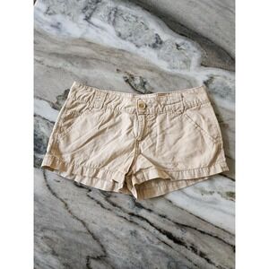 Vintage Y2K No Boundaries Tan Low Rise Mini Shorts Womens Size 1